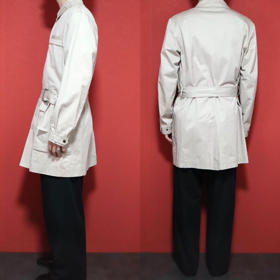 Jil Sander Work Design Belted Long Coat Size 46