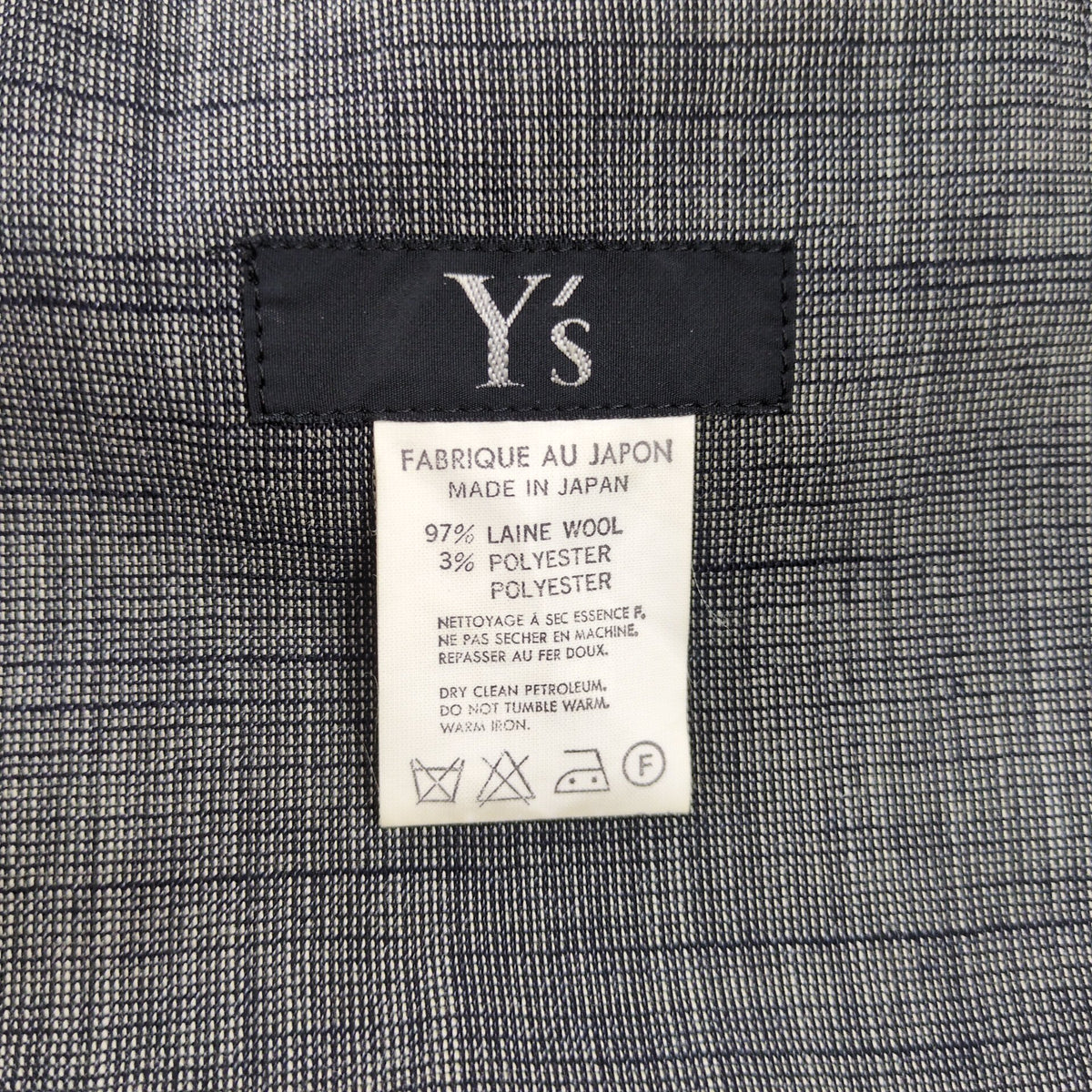 Y's Side Adjuster Summer Wool Pants Gray