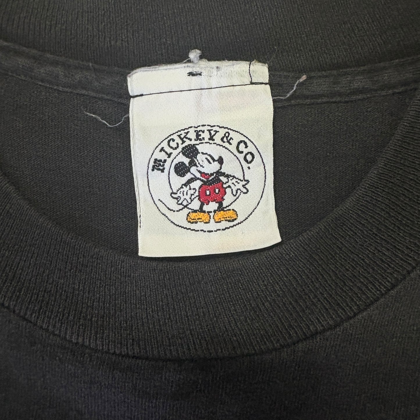 DISNEY 90s USA Made Shy Mickey Vintage T-Shirt Size L