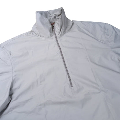 PRADA SPORT 1990s Half Zip High Neck Nylon Shirt Gray Size S