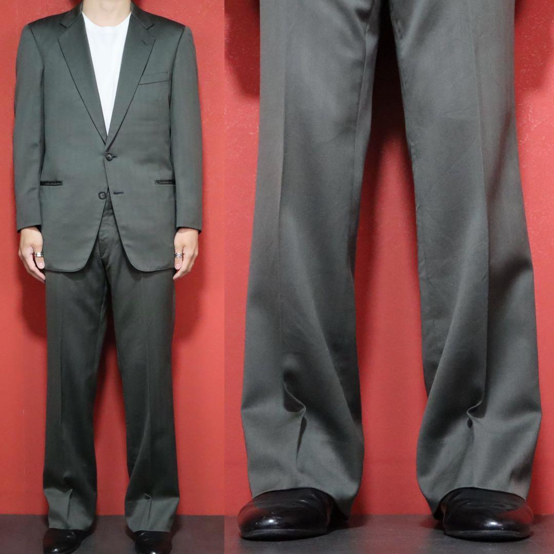 Burberrys 90s Shadow Stripe Flare Suit Blazer