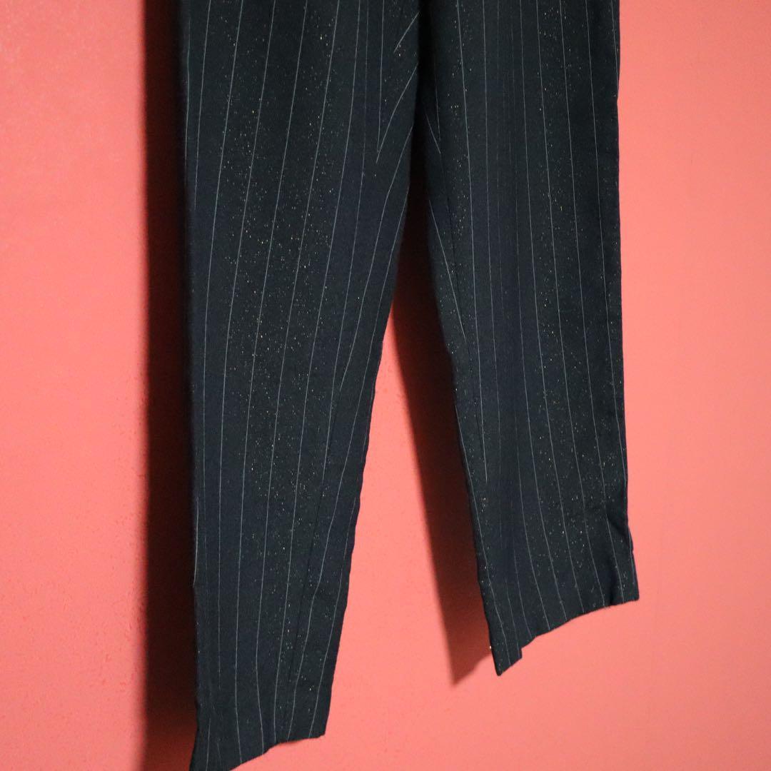 Comme des Garcons 99AW Black & Gold Lame Striped Size M