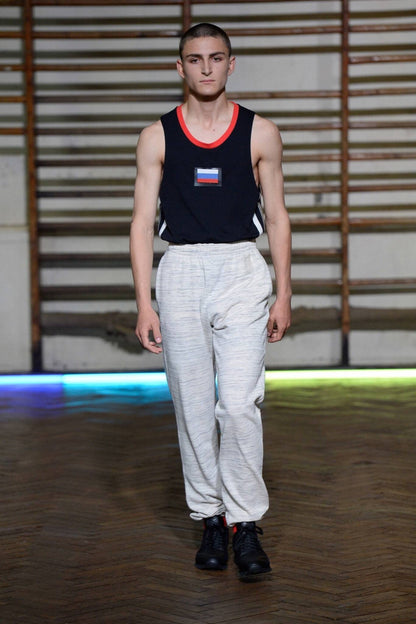 GOSHA RUBCHINSKIY SS16 Sweatpants White/Gray Size L