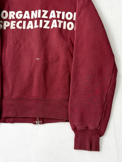 Swagger Cotton Message Design Zip Hoodie Size S