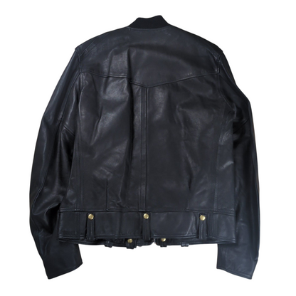 Takahiromiyashita The Soloist. Leather Bomber Jacket Size 52