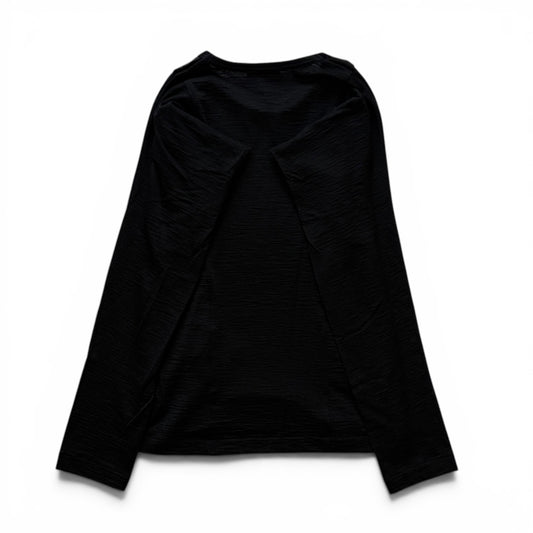 Japanese Brand tricot CDG Black Long Sleeve Shirt Size XS