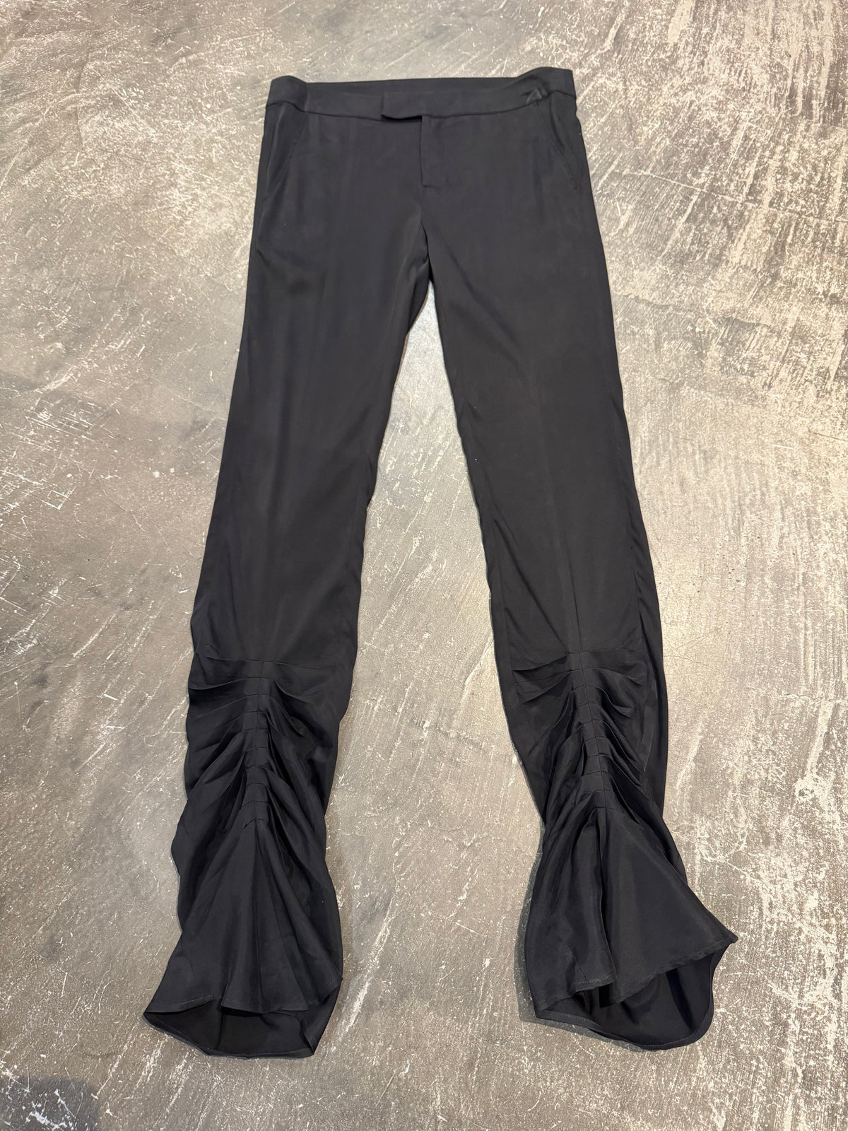 Room SERVICE Black Cupro Viscose Pants Size S