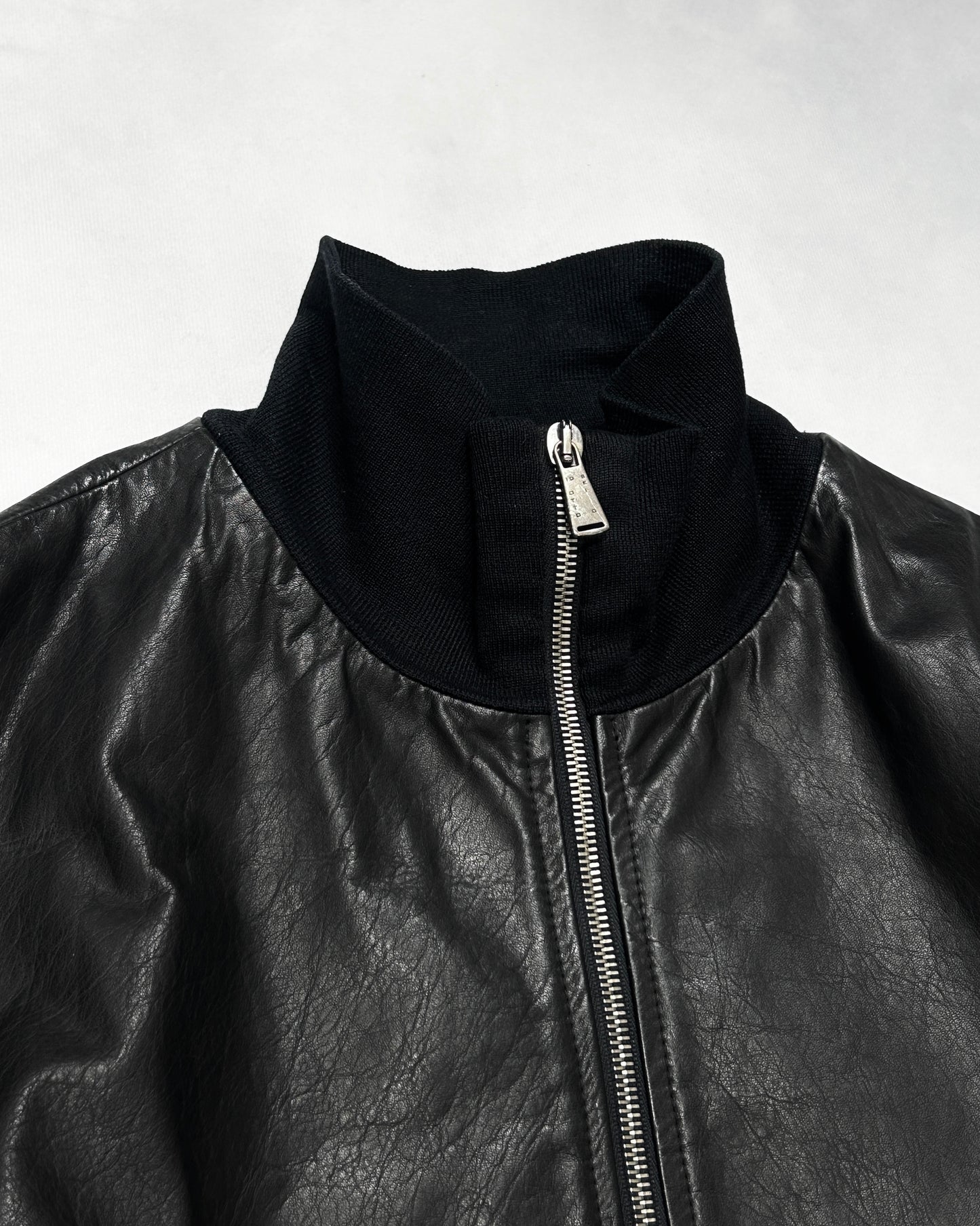 10sei0otto GUIDI Leather Slim Zip Blouson Size 44