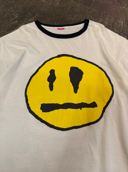 Vintage JERRY PINK White Cotton T-Shirt Size L
