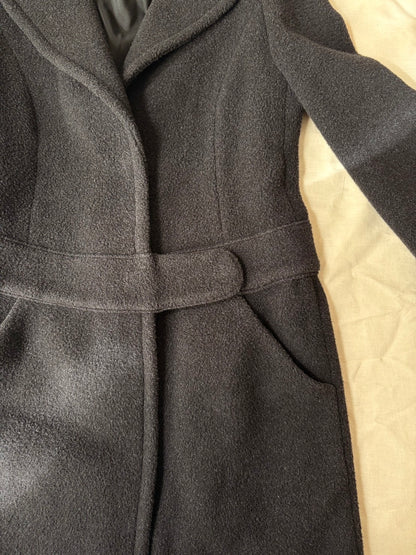 EMPORIO ARMANI 12AW Virgin Wool Silk Coat Navy