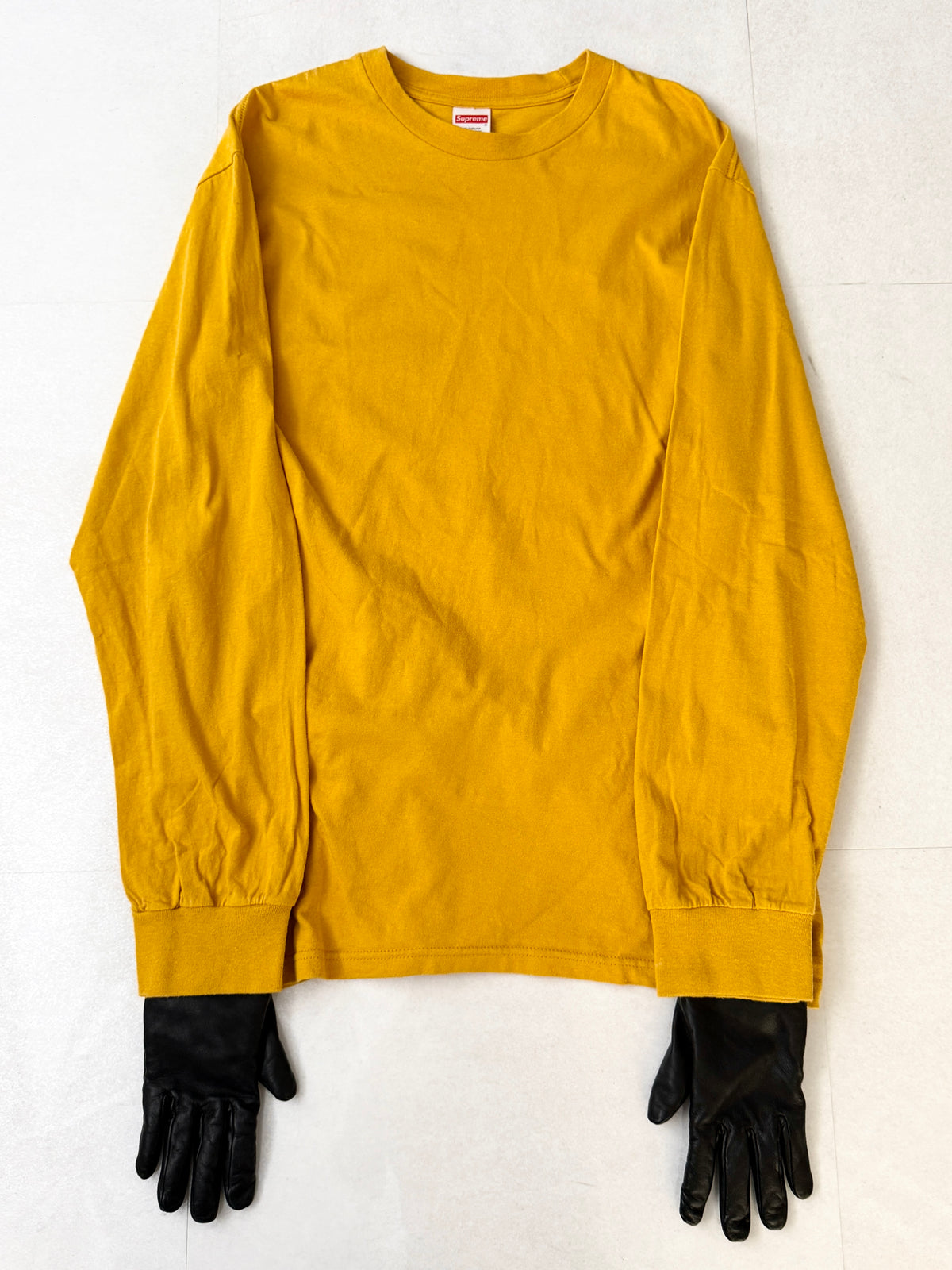Supreme Cotton Long Sleeve T-Shirt Size L