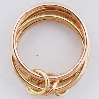 SPINELLI KILCOLLIN 18KYG 18KRG Gold Ring Size ONE SIZE