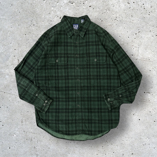 OLD GAP 90's corduroy check shirt Size L