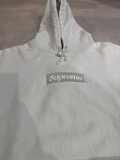 Supreme Boxlogo Hoodie Light Green Size L