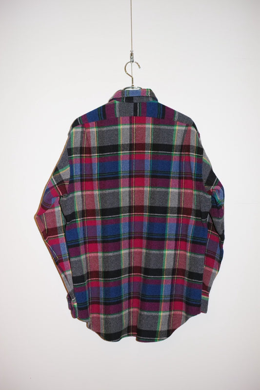 Polo Ralph Lauren 90s Wool Blend Plaid Shirt Size M