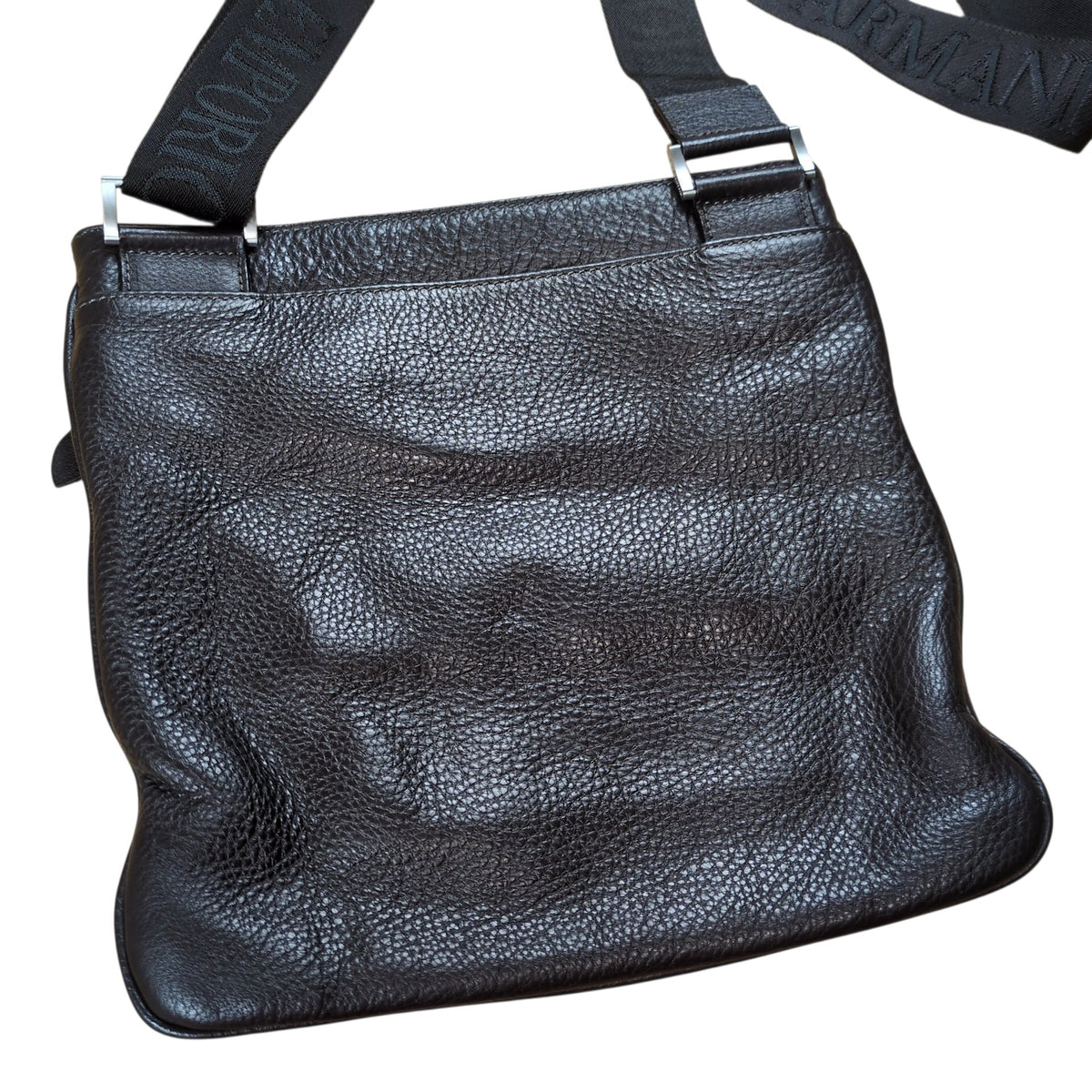 EMPORIO ARMANI Brown Leather Shoulder Bag