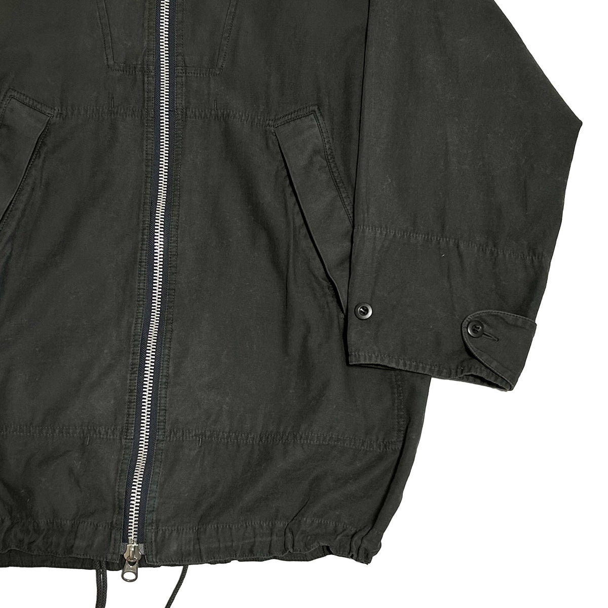 ZUCCA SS08 Garment Dye Cotton Parka Dark Gray Size M