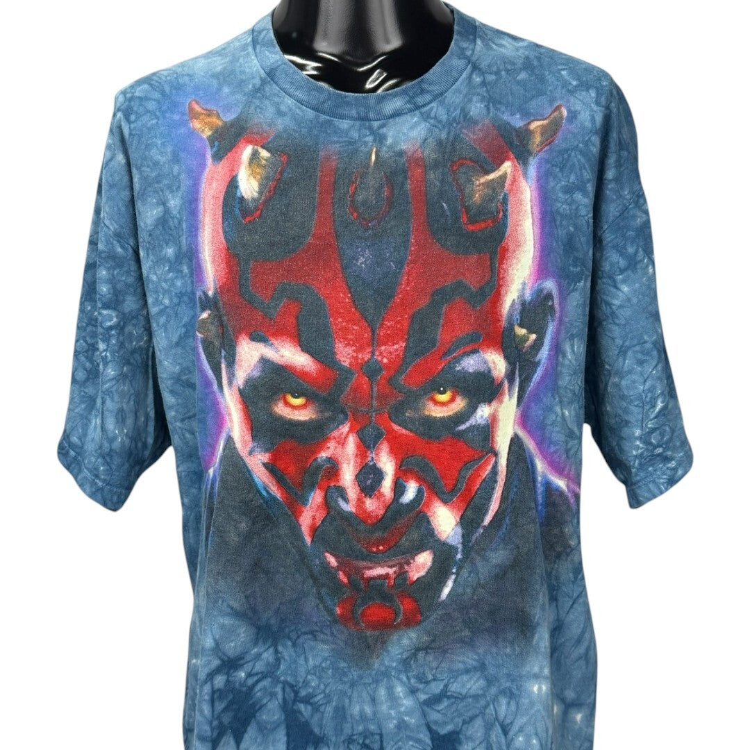 LIQUID BLUE 90s/00s Star Wars Darth T-Shirt Blue Size XL