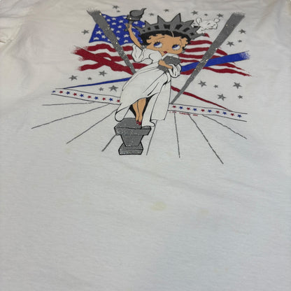 BETTY BOOP 90s Vintage Statue of Liberty T-Shirt Size XL