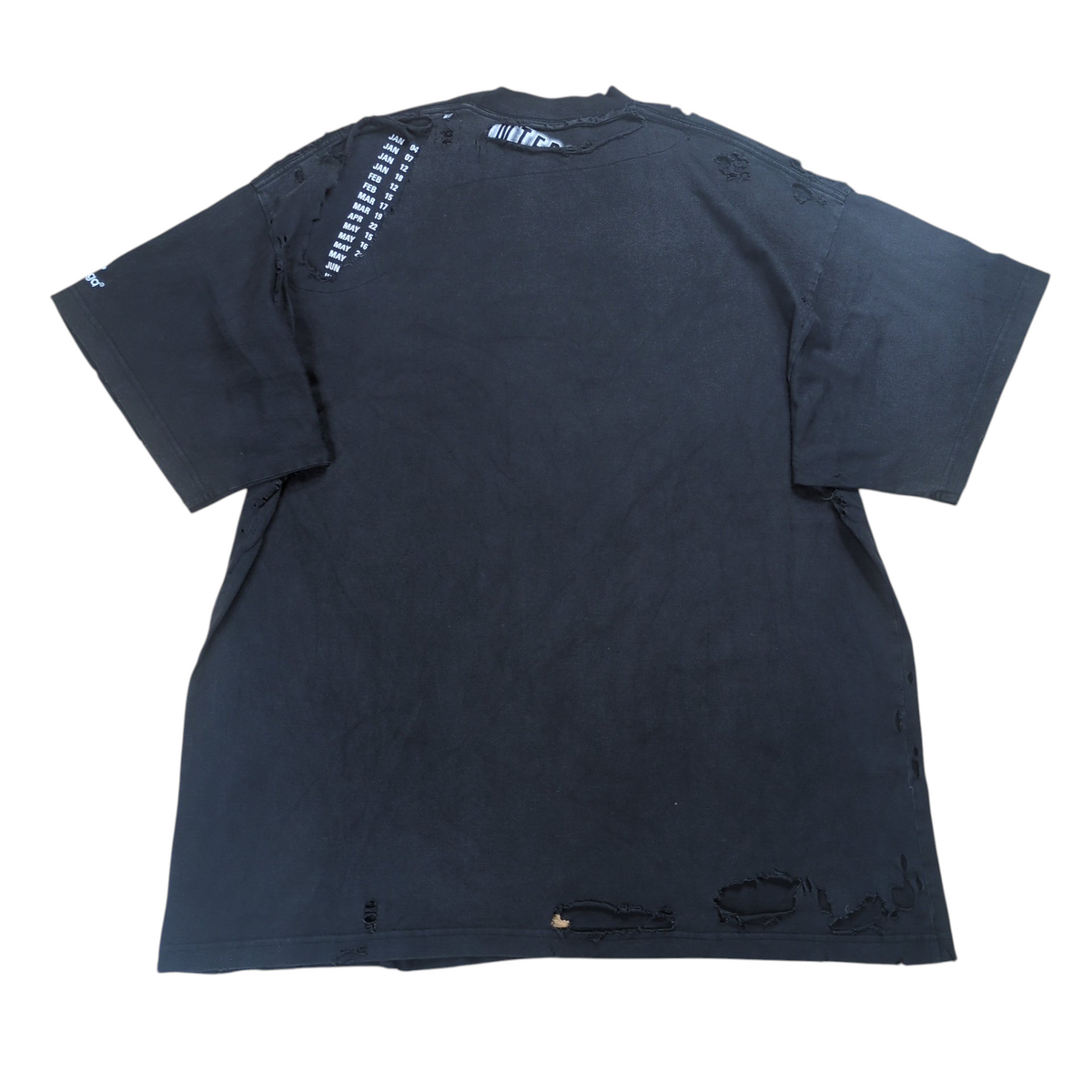 BALENCIAGA Speed Hunters Destroyed Oversized T-Shirt Size 2