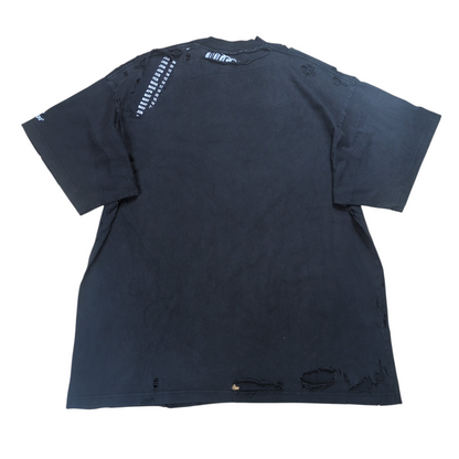 BALENCIAGA Speed Hunters Destroyed Oversized T-Shirt Size 2
