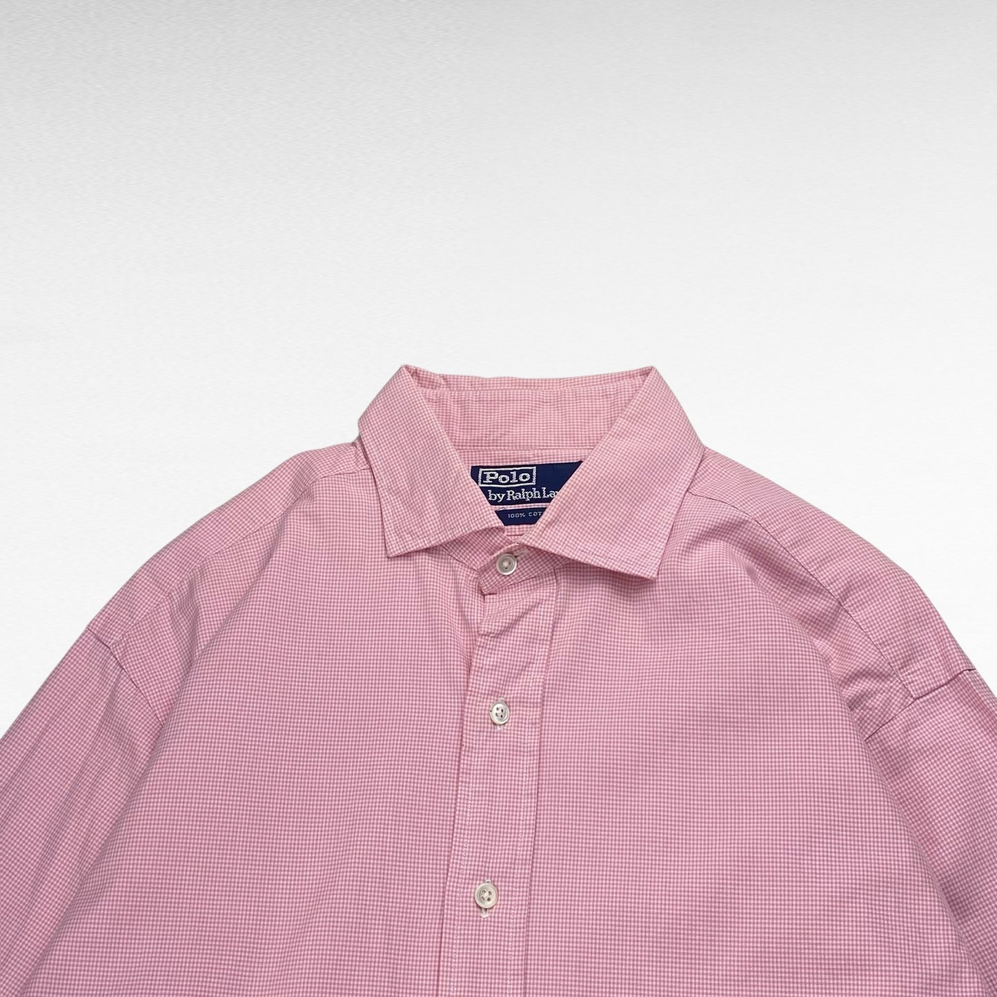 POLO by Ralph Lauren 90s Long Sleeve Shirt Pink Size XL