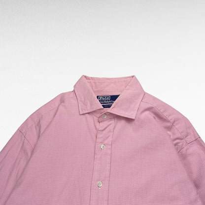 POLO by Ralph Lauren 90s Long Sleeve Shirt Pink Size XL