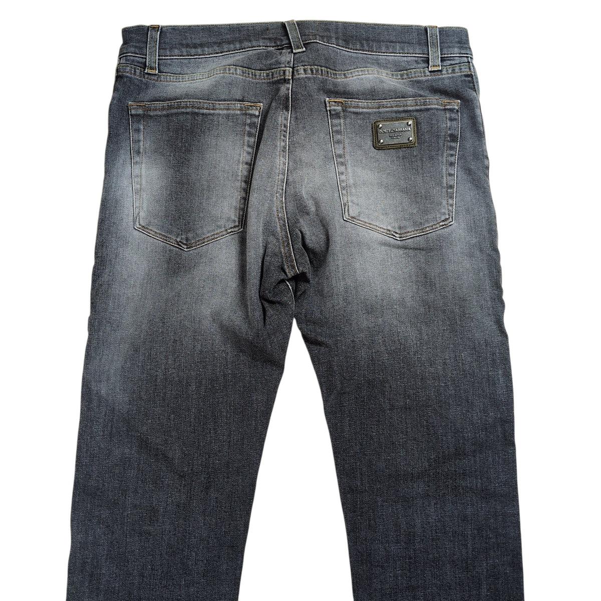 DOLCE&GABBANA Gray Washed Skinny Jeans Size 46