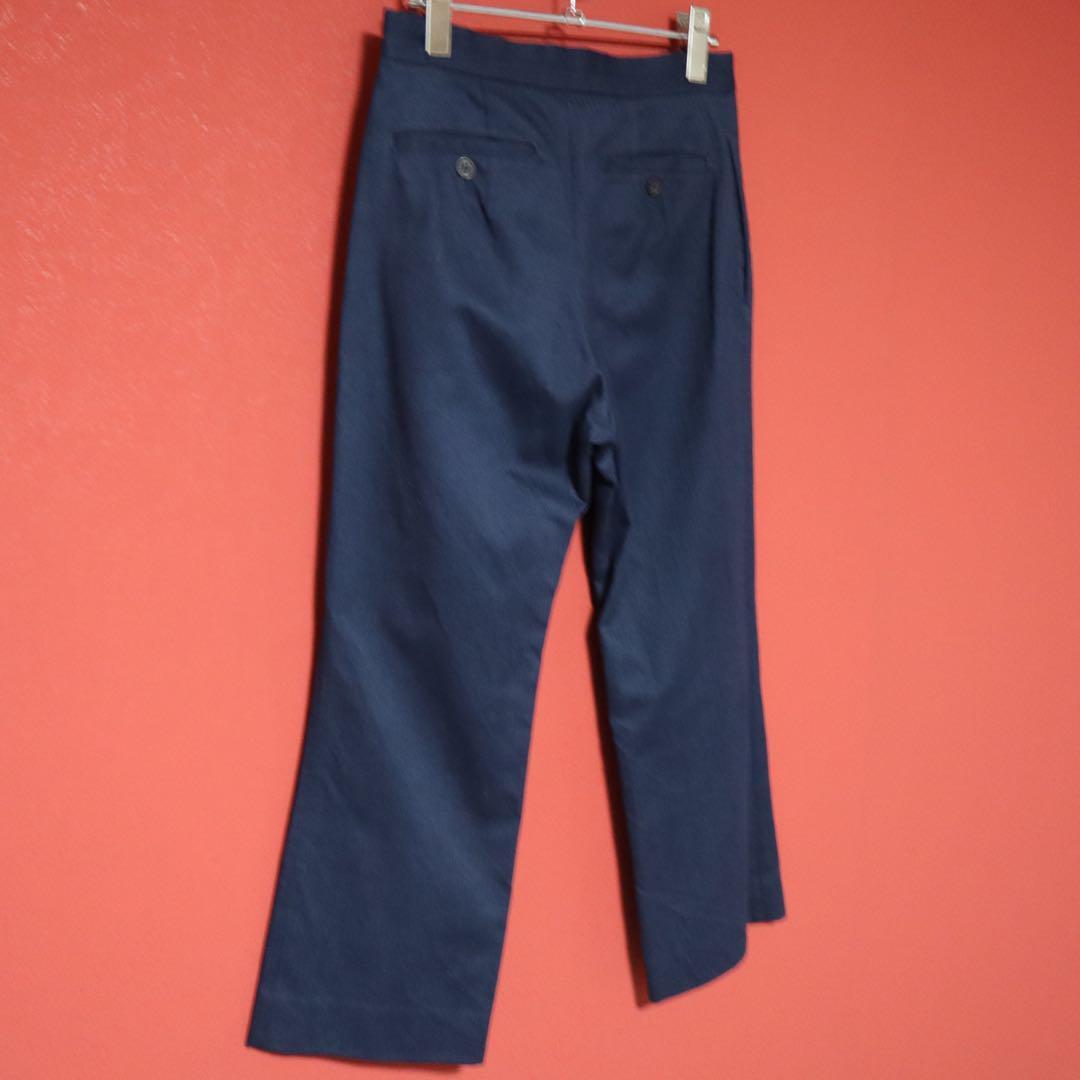 Yohji Yamamoto Striped Pleated Wide Straight Denim Size 2