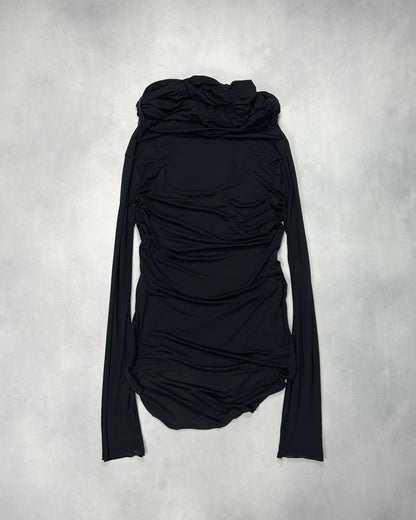 Yasuyuki Ishii Convertible High Neck Tencel Top Size 46