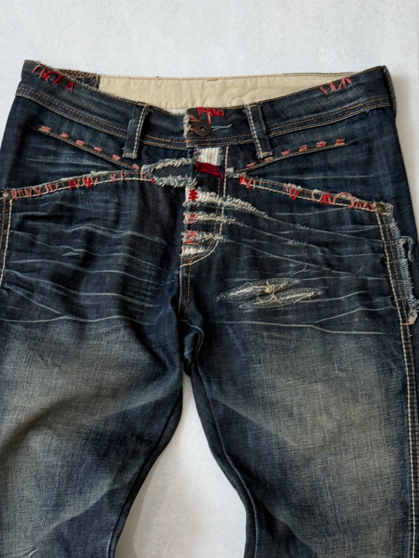 MARITHÉ+FRANÇOIS GIRBAUD Back Design Denim Jeans Size S