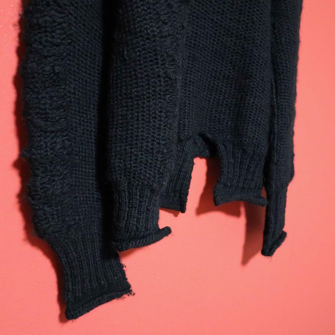 Y's 22AW Asymmetric Deconstructed Wool Knit Size 2
