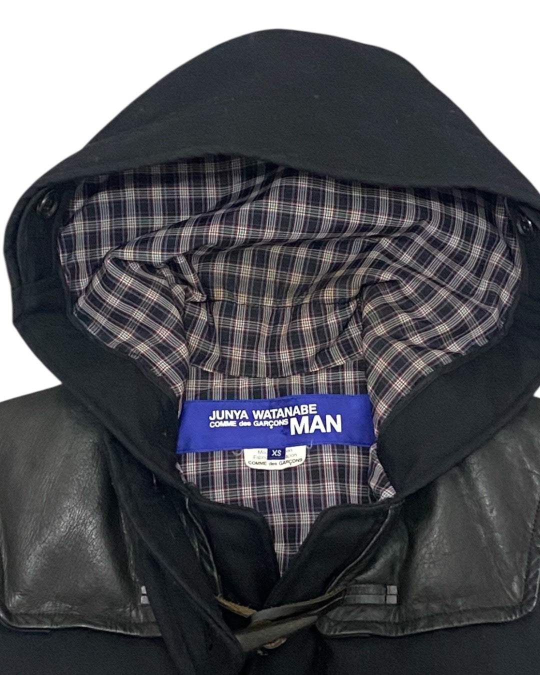 JUNYA WATANABE MAN Hooded Puffer Vest Toggle Black