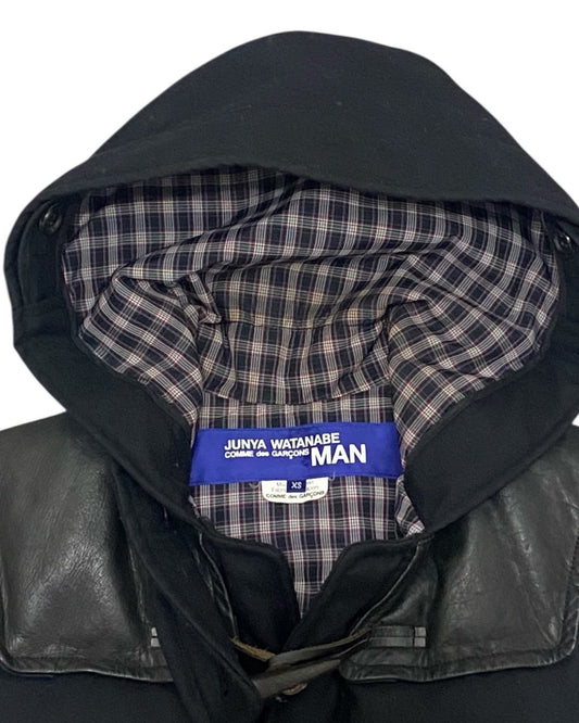 JUNYA WATANABE MAN Hooded Puffer Vest Toggle Black