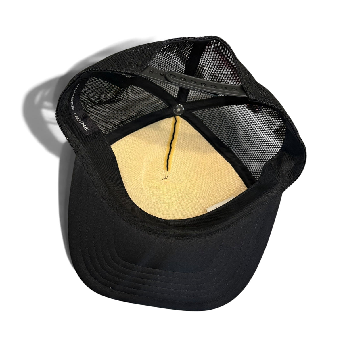 NUMBER (N)INE Gotham City Logo Black Mesh Trucker Cap
