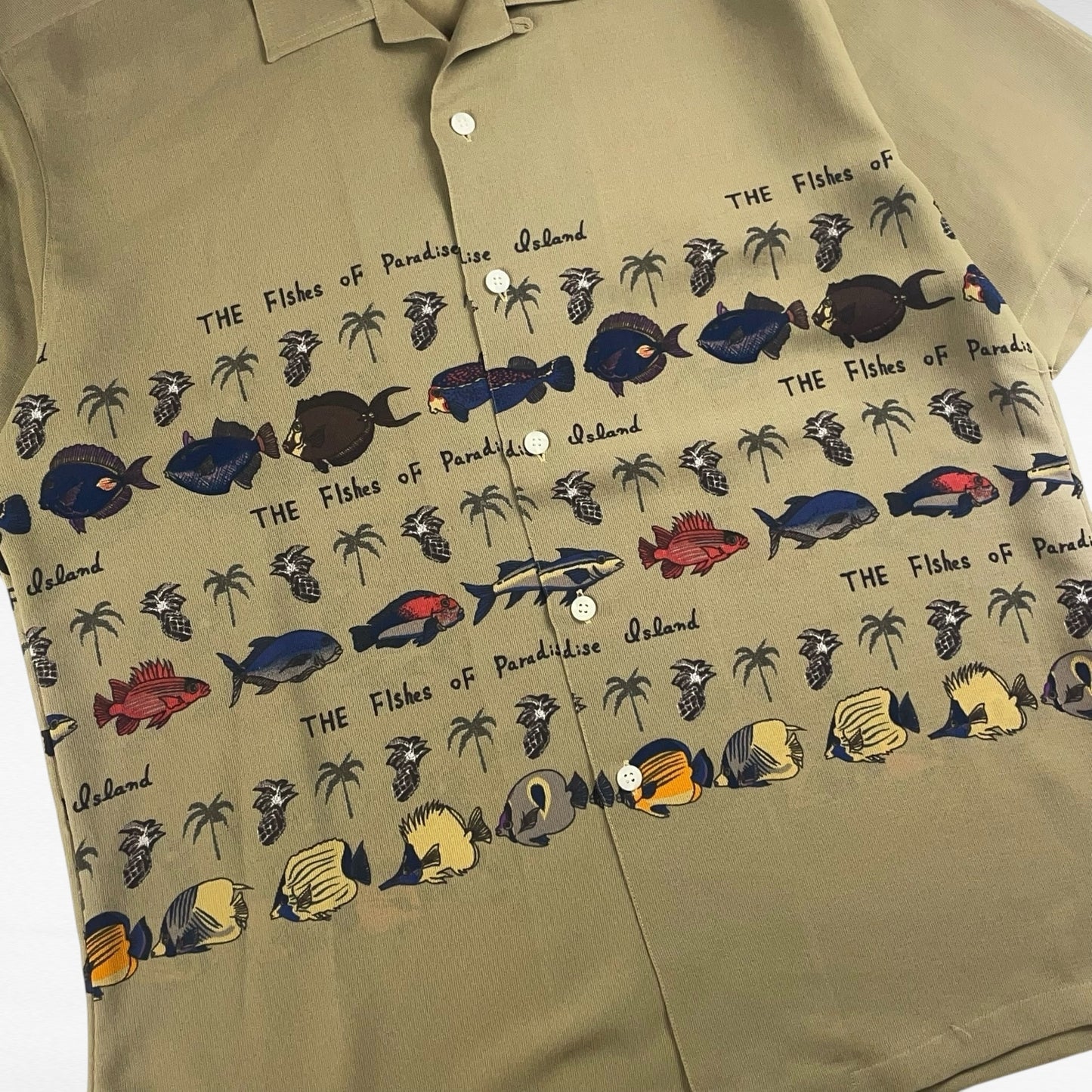 SUNMARUKA Open Collar Shirt Size XL