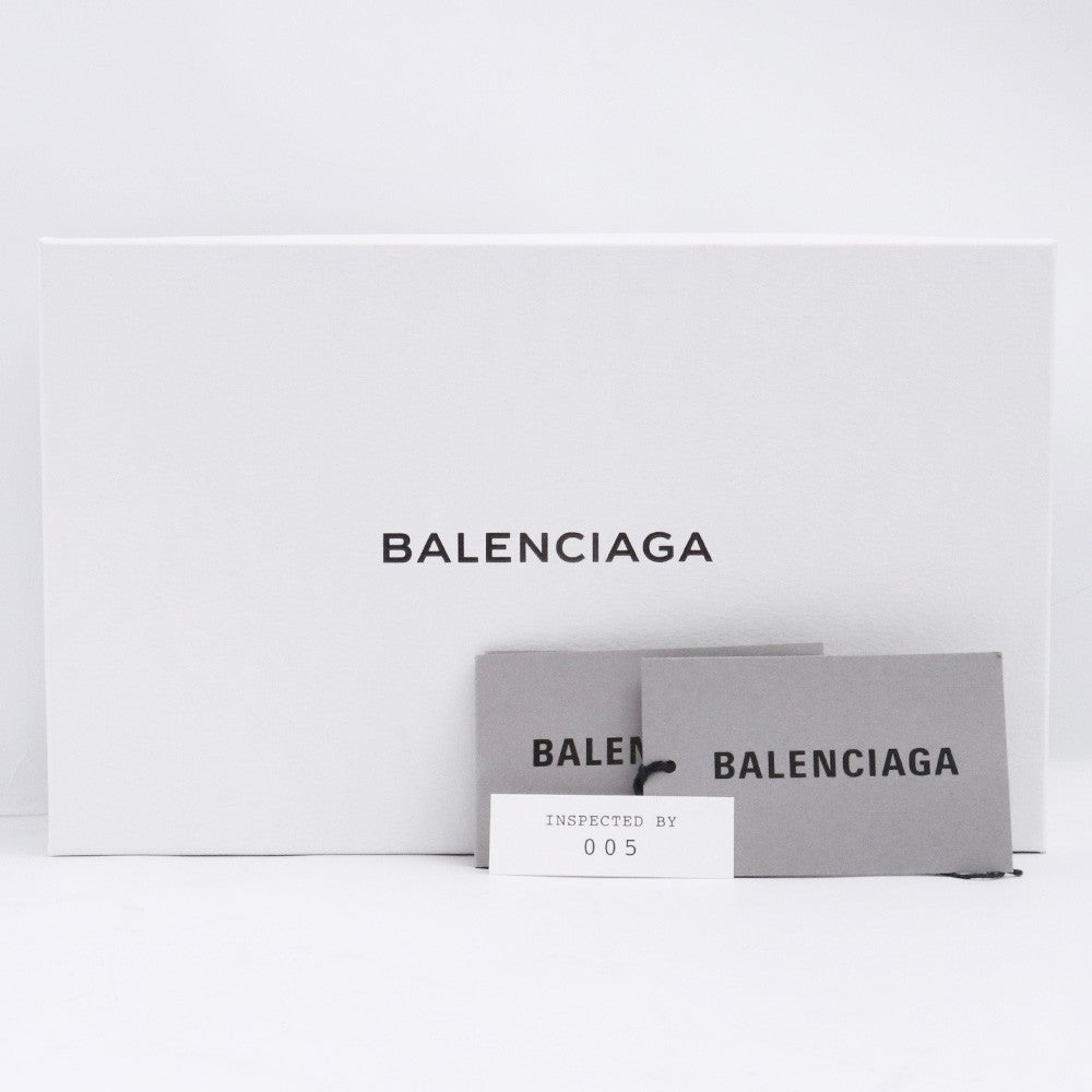 BALENCIAGA Hourglass Chain Wallet Purple Croc Emb. Bag Size F