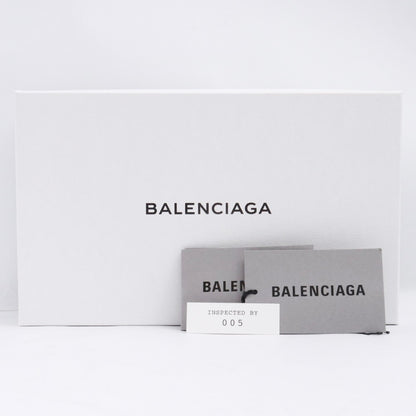 BALENCIAGA Hourglass Chain Wallet Purple Croc Emb. Bag Size F
