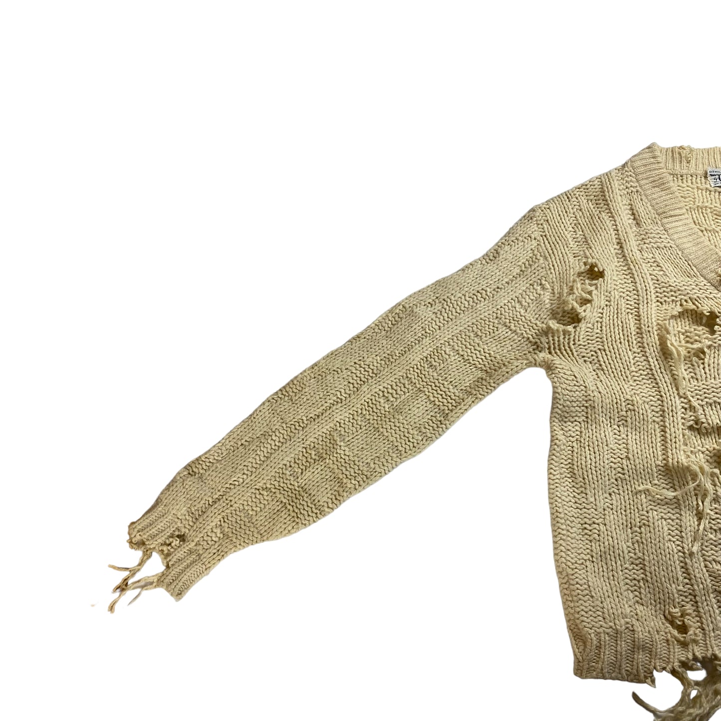 CAMPUS 60s Remake Boro Cable Cardigan Made in USA Size M