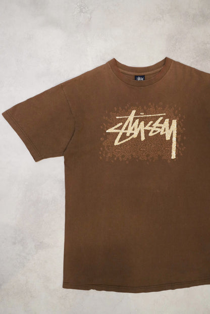 Stussy 00s Faded Brown Cotton Size L