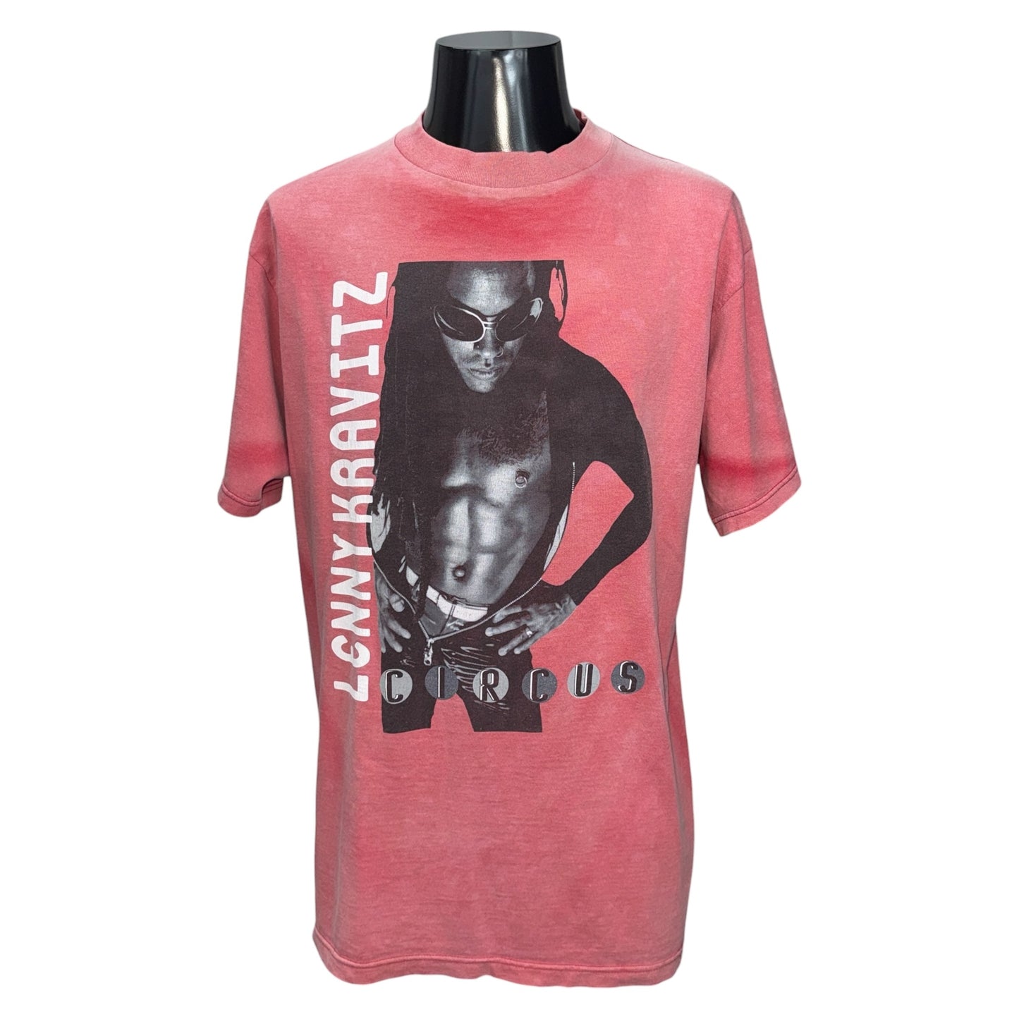 LENNY KRAVITZ 90s Circus Japan Tour Vintage Tee Faded Size L