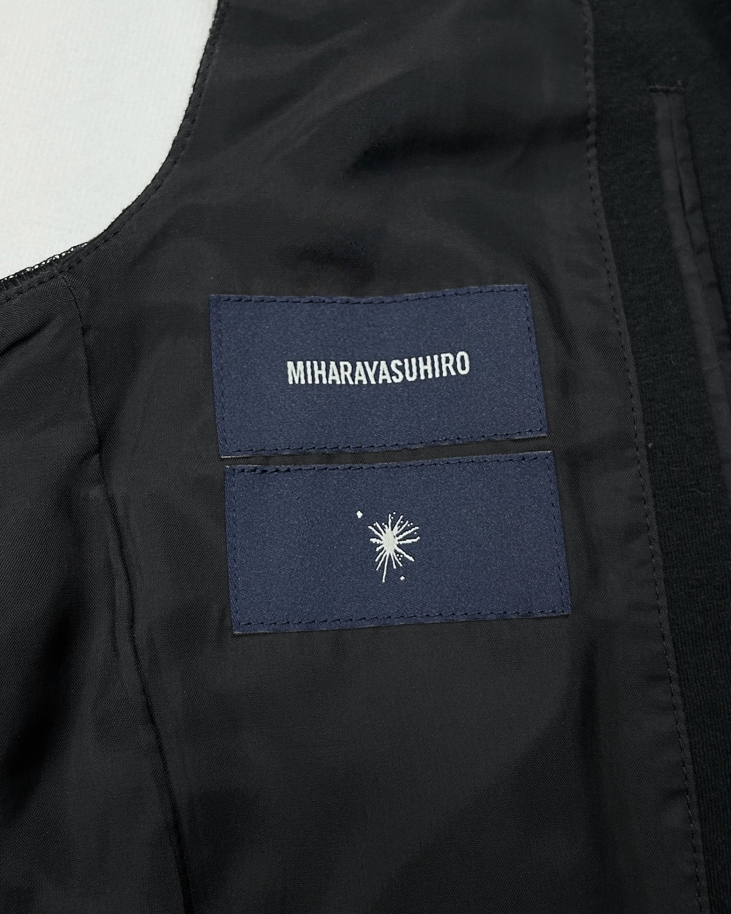 MIHARA YASUHIRO Typography Layered Vest (S/S2012) Size 46