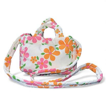 ERL Floral Print Puffer Down Bag ONE SIZE Size ONE SIZE