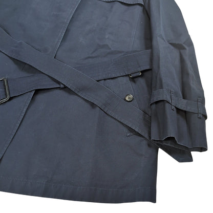 BURBERRY LONDON Dark Navy Short Trench Coat Size 44