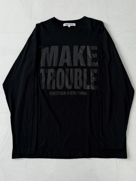 KATHARINE HAMNETT Message Design Organic Cotton Sleeve Shirt