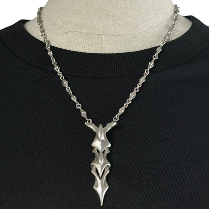 Bloody Mary Sushumna Pendant Tiny Bone Chain Necklace