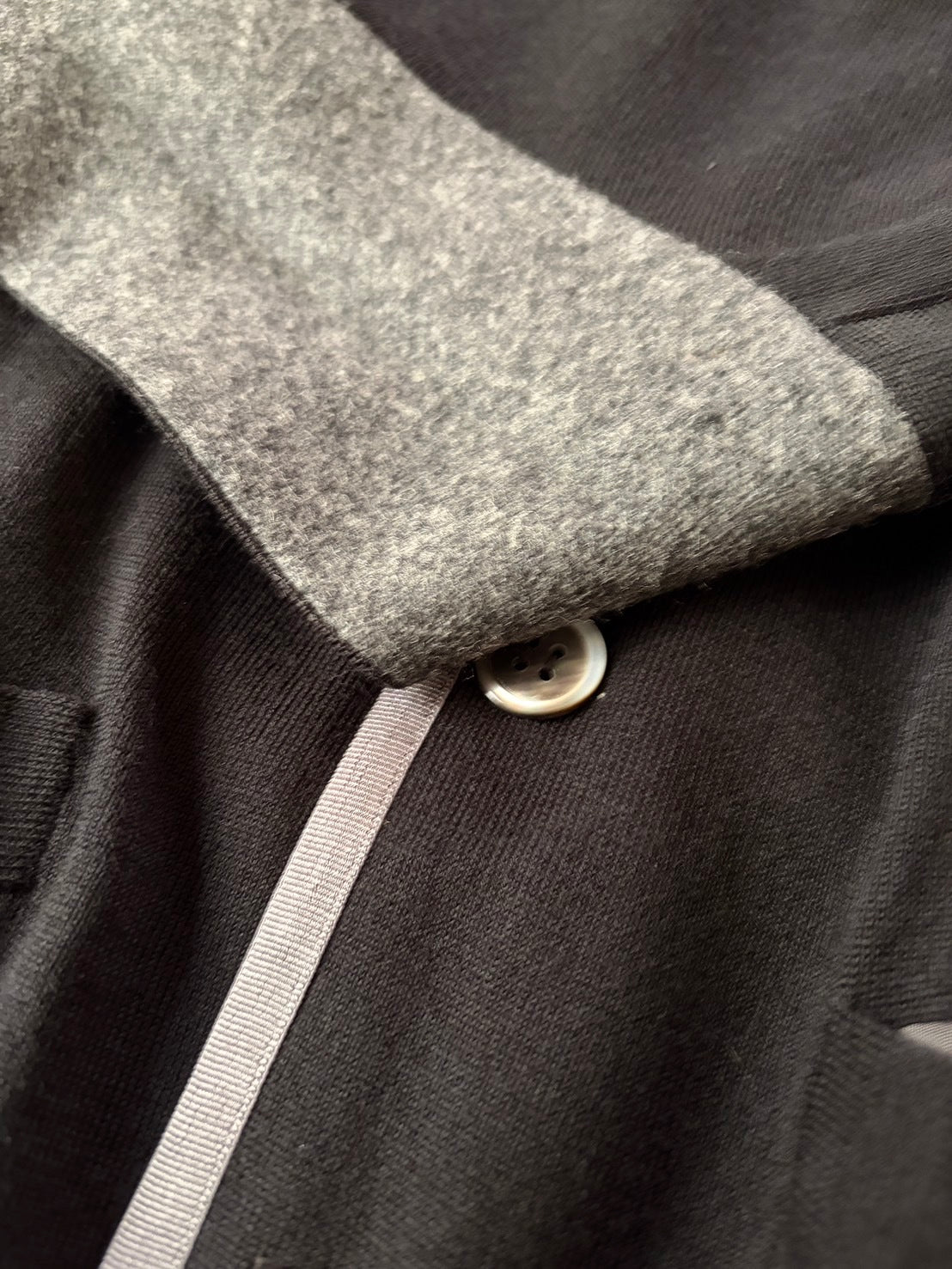 sacai AW2012 Wool Cashmere Silk Chin Strap Jacket Size 1