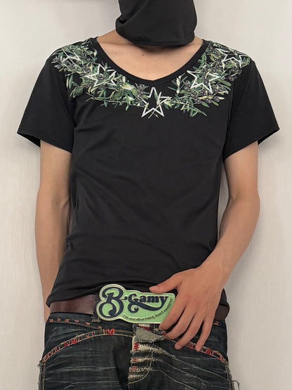 Yoshio kubo Cotton Design T-Shirt Size 1