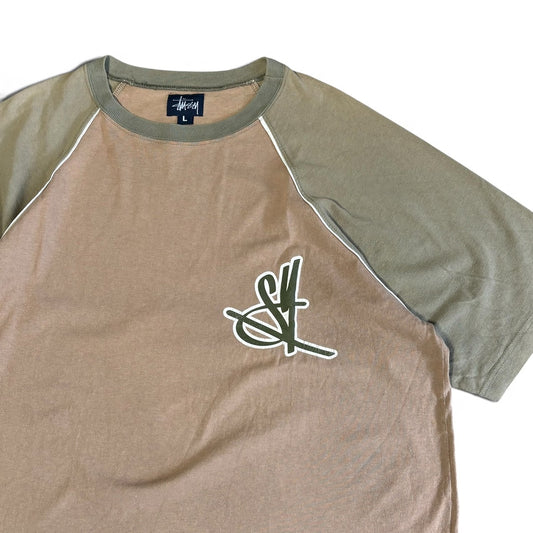 Stussy 90s Made in USA Raglan T-Shirt Size L