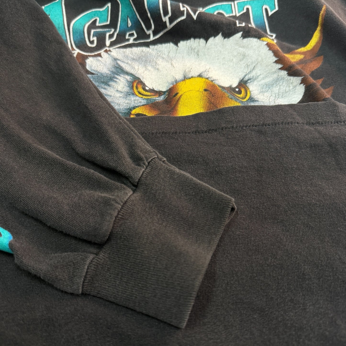 HARLEY-DAVIDSON 90s Vintage "Against The Wind" Long Sleeve T Size XL